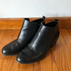 Black ankle booties
